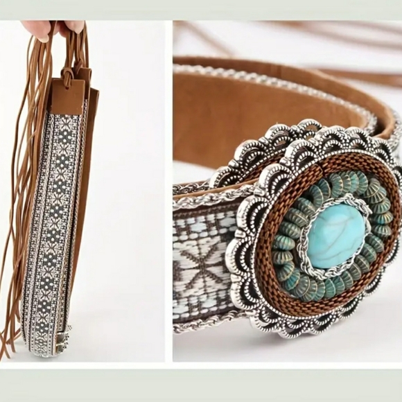 BOHO HAT & 2 HATBANDS - Picture 7 of 11